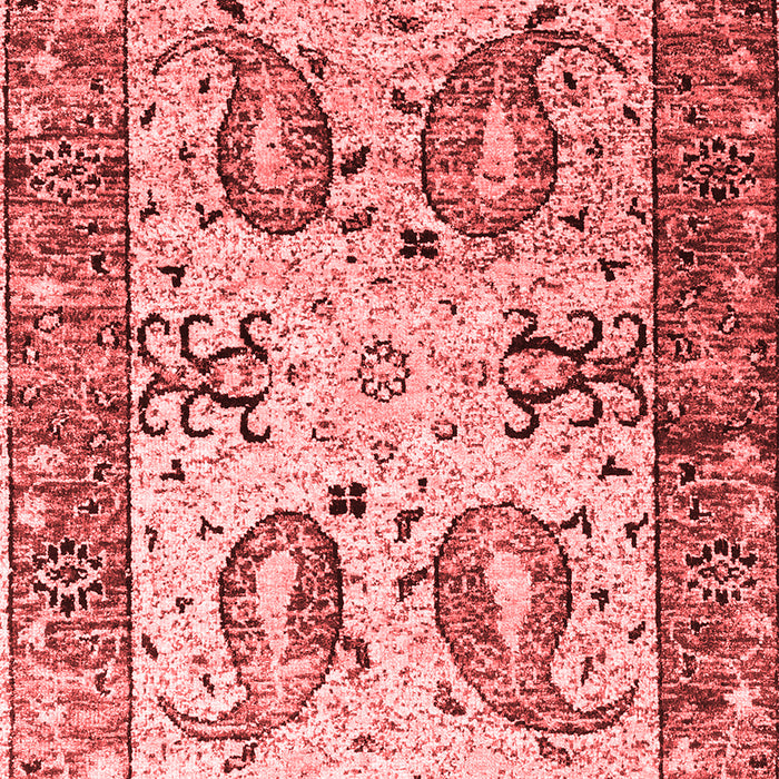Machine Washable Abstract Red Contemporary Rug, wshcon2557red