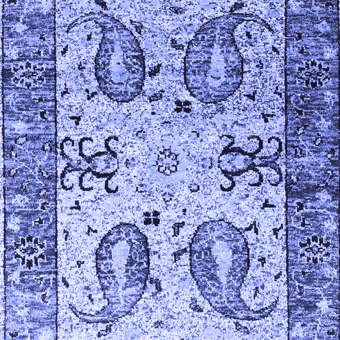 Abstract Blue Contemporary Rug, con2557blu