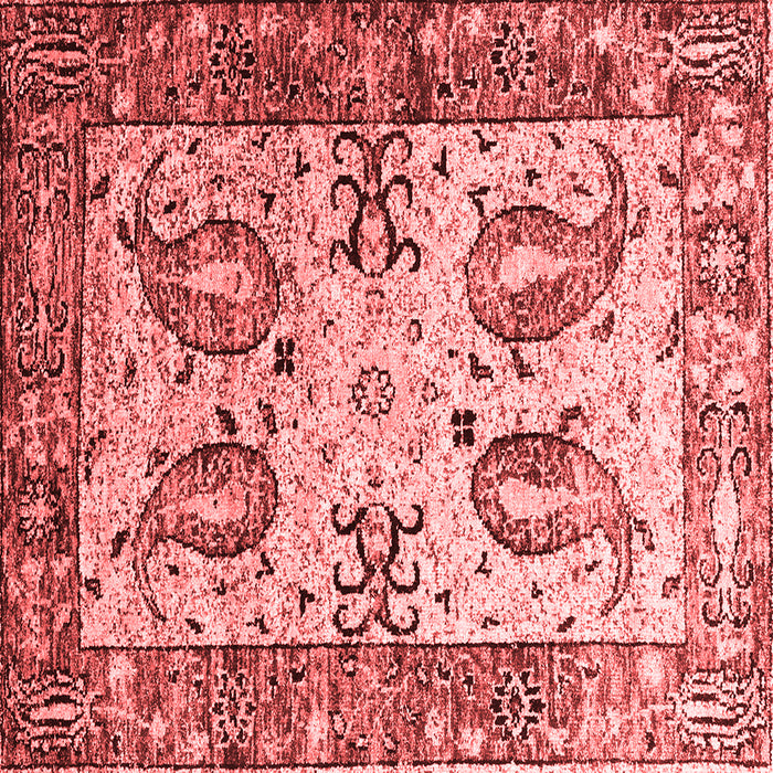Machine Washable Abstract Red Contemporary Rug, wshcon2557red