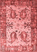 Abstract Red Contemporary Area Rugs