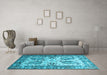 Machine Washable Abstract Light Blue Contemporary Rug in a Living Room, wshcon2557lblu