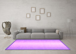 Machine Washable Abstract Pink Contemporary Rug in a Living Room, wshcon2558pnk