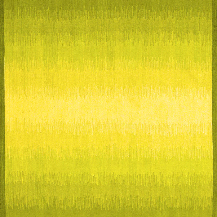 Square Abstract Yellow Contemporary Rug, con2558yw