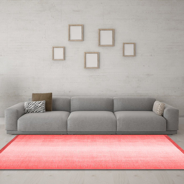 Contemporary Red Washable Rugs
