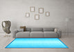 Machine Washable Abstract Light Blue Contemporary Rug in a Living Room, wshcon2558lblu