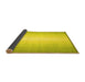 Sideview of Abstract Yellow Contemporary Rug, con2558yw