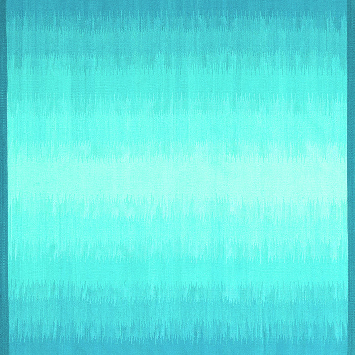 Square Machine Washable Abstract Turquoise Contemporary Area Rugs, wshcon2558turq