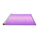 Sideview of Machine Washable Abstract Pink Contemporary Rug, wshcon2558pnk