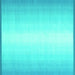 Square Abstract Turquoise Contemporary Rug, con2558turq