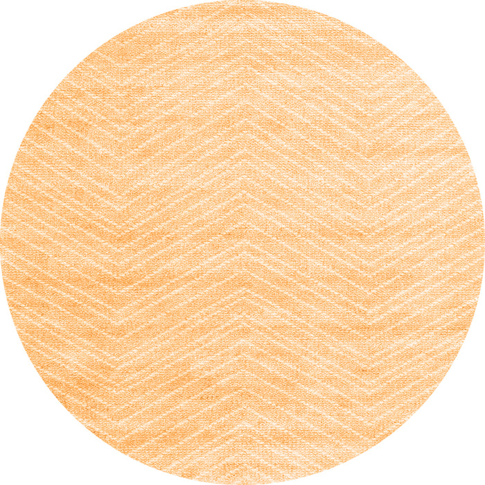 Square Solid Orange Modern Rug, con2559org