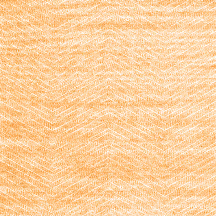 Round Machine Washable Solid Orange Modern Area Rugs, wshcon2559org