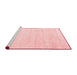 Modern Red Washable Rugs