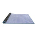Sideview of Solid Blue Modern Rug, con2559blu
