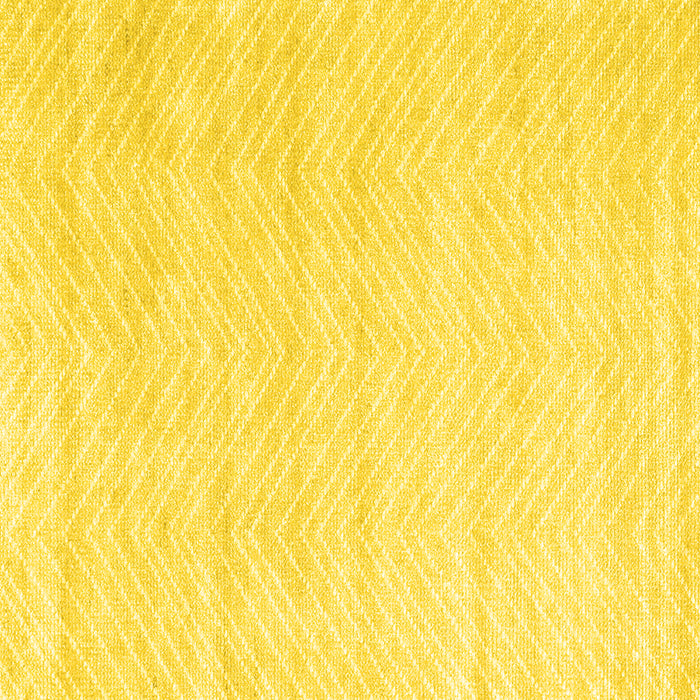 Square Machine Washable Solid Yellow Modern Rug, wshcon2559yw