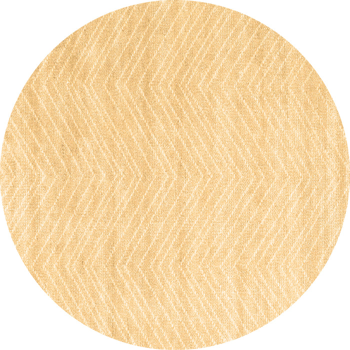 Round Machine Washable Solid Brown Modern Rug, wshcon2559brn