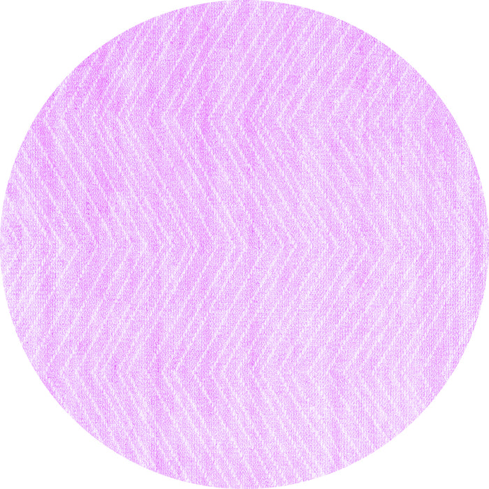Round Solid Purple Modern Rug, con2559pur