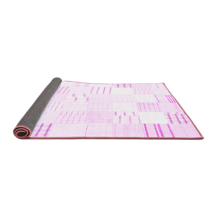 Sideview of Solid Pink Modern Rug, con255pnk