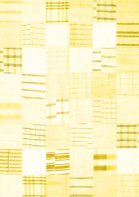 Solid Yellow Modern Rug, con255yw