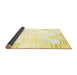 Sideview of Solid Yellow Modern Rug, con255yw