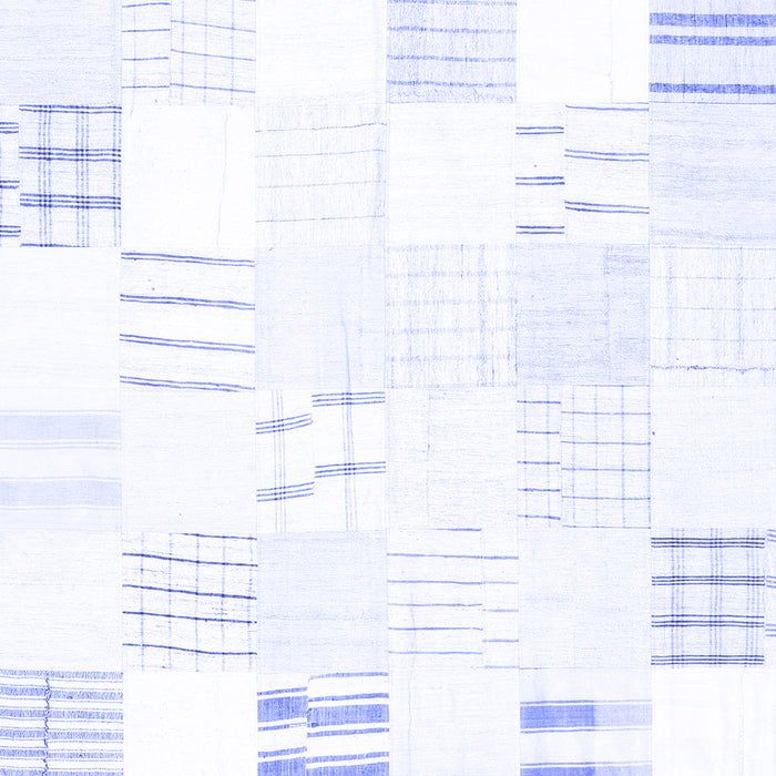 Machine Washable Solid Blue Modern Rug, wshcon255blu