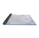 Sideview of Solid Blue Modern Rug, con255blu