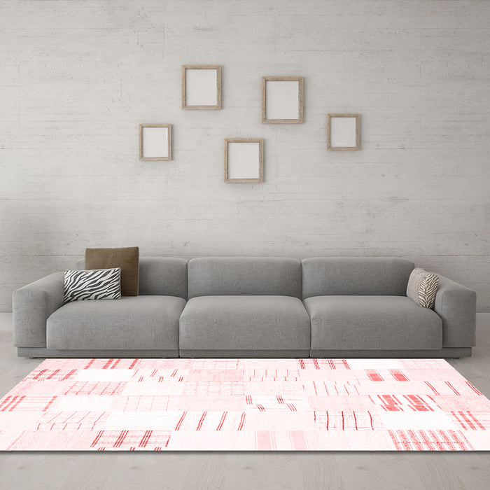 Modern Red Washable Rugs
