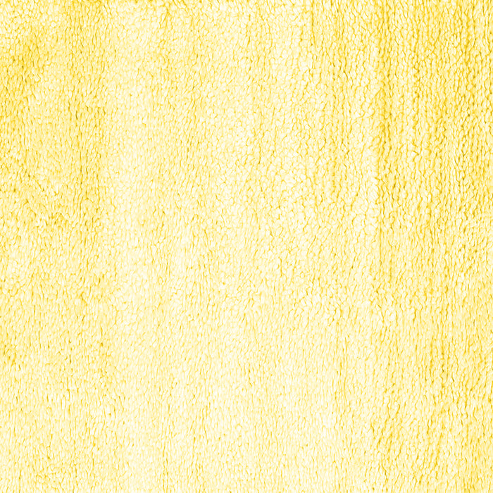 Square Machine Washable Solid Yellow Modern Rug, wshcon2560yw