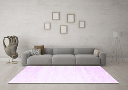 Machine Washable Solid Purple Modern Area Rugs in a Living Room, wshcon2560pur