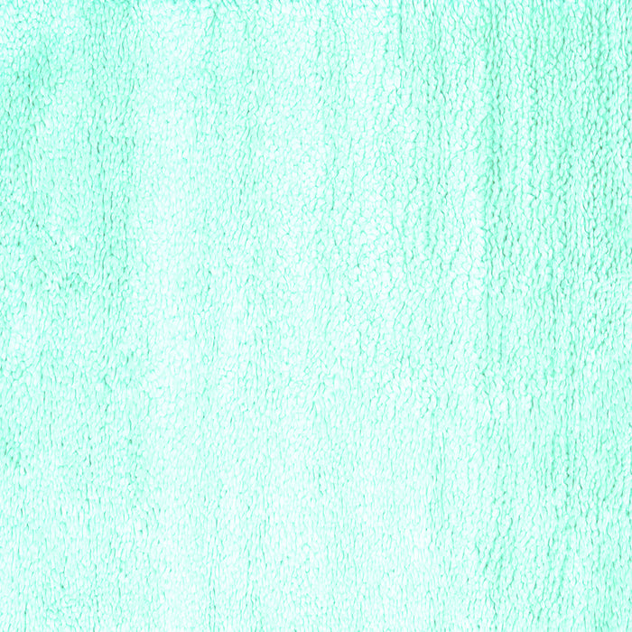 Square Machine Washable Solid Turquoise Modern Area Rugs, wshcon2560turq