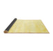 Sideview of Solid Yellow Modern Rug, con2560yw