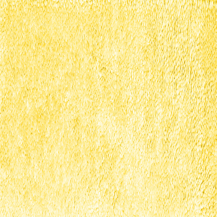 Square Solid Yellow Modern Rug, con2561yw