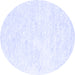 Round Solid Blue Modern Rug, con2561blu