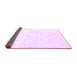 Sideview of Solid Purple Modern Rug, con2561pur