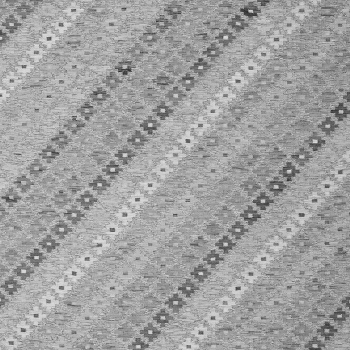 Serging Thickness of Machine Washable Southwestern Gray Country Rug, wshcon2562gry