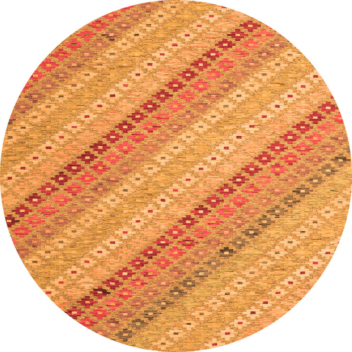 Square Southwestern Orange Country Rug, con2562org