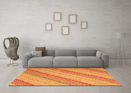 Machine Washable Southwestern Orange Country Area Rugs in a Living Room, wshcon2562org