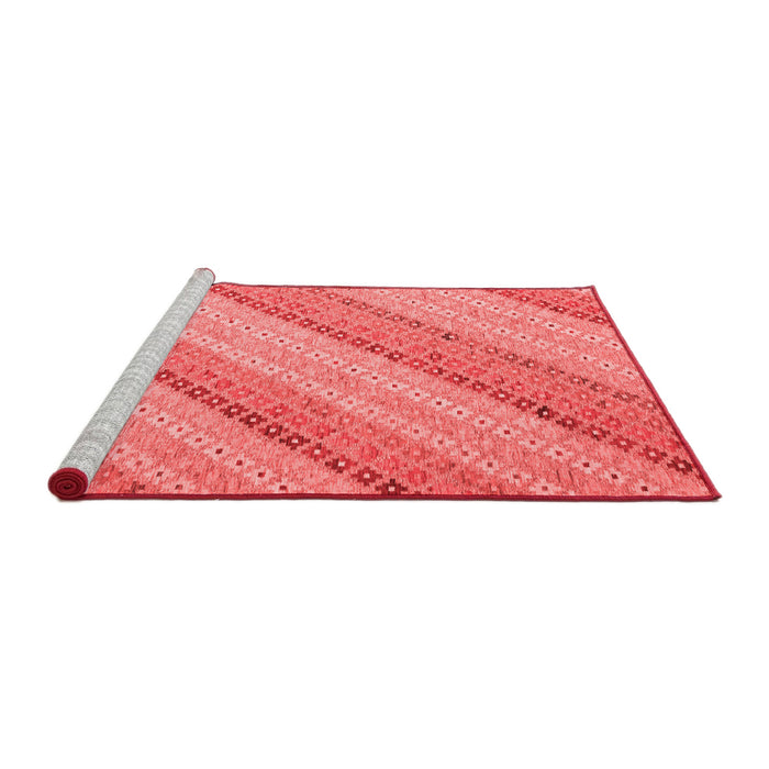 Country Red Washable Rugs