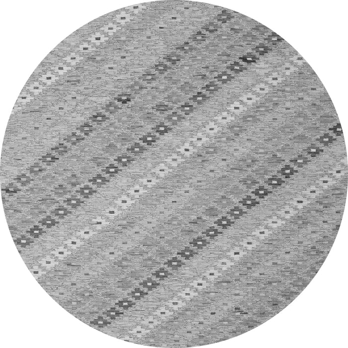 Square Southwestern Gray Country Rug, con2562gry