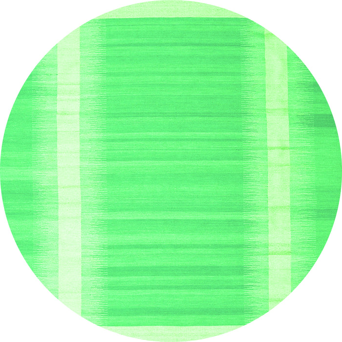 Machine Washable Abstract Green Contemporary Area Rugs, wshcon2563grn