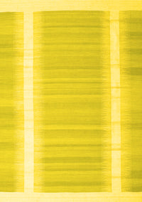 Abstract Yellow Contemporary Rug, con2563yw