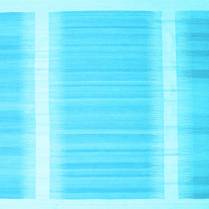 Square Machine Washable Abstract Light Blue Contemporary Rug, wshcon2563lblu