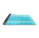 Sideview of Abstract Light Blue Contemporary Rug, con2563lblu