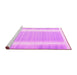 Sideview of Machine Washable Abstract Pink Contemporary Rug, wshcon2563pnk