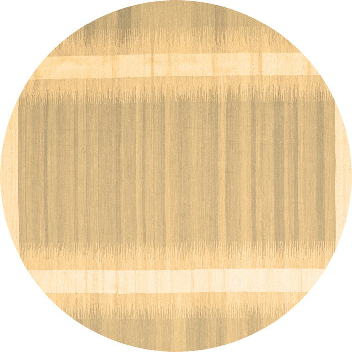 Round Machine Washable Abstract Brown Contemporary Rug, wshcon2563brn