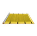 Sideview of Machine Washable Abstract Yellow Contemporary Rug, wshcon2564yw