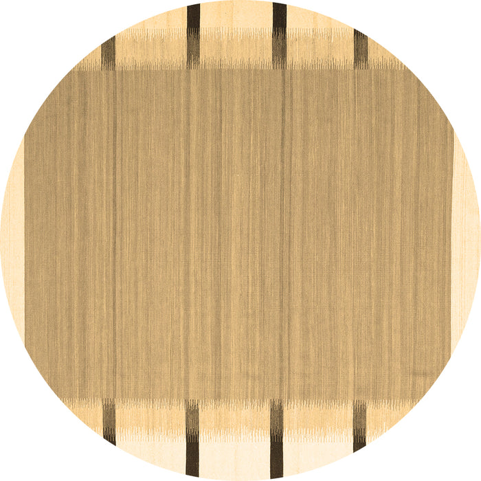 Round Machine Washable Abstract Brown Contemporary Rug, wshcon2564brn