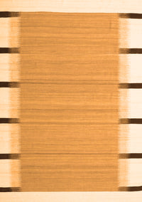 Abstract Orange Contemporary Rug, con2564org