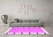 Machine Washable Abstract Pink Contemporary Rug in a Living Room, wshcon2564pnk