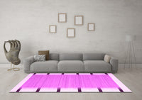 Machine Washable Abstract Pink Contemporary Rug, wshcon2564pnk