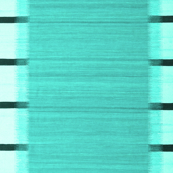 Machine Washable Abstract Turquoise Contemporary Area Rugs, wshcon2564turq